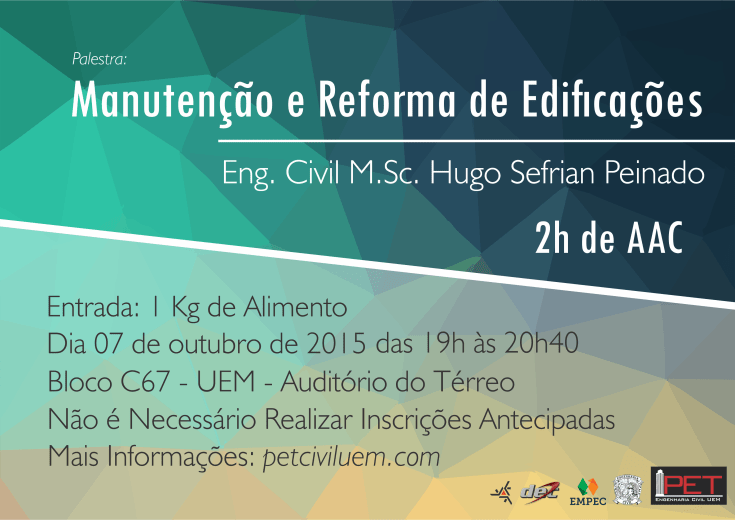 Palestra - Manutenção e Reforma de Edificações